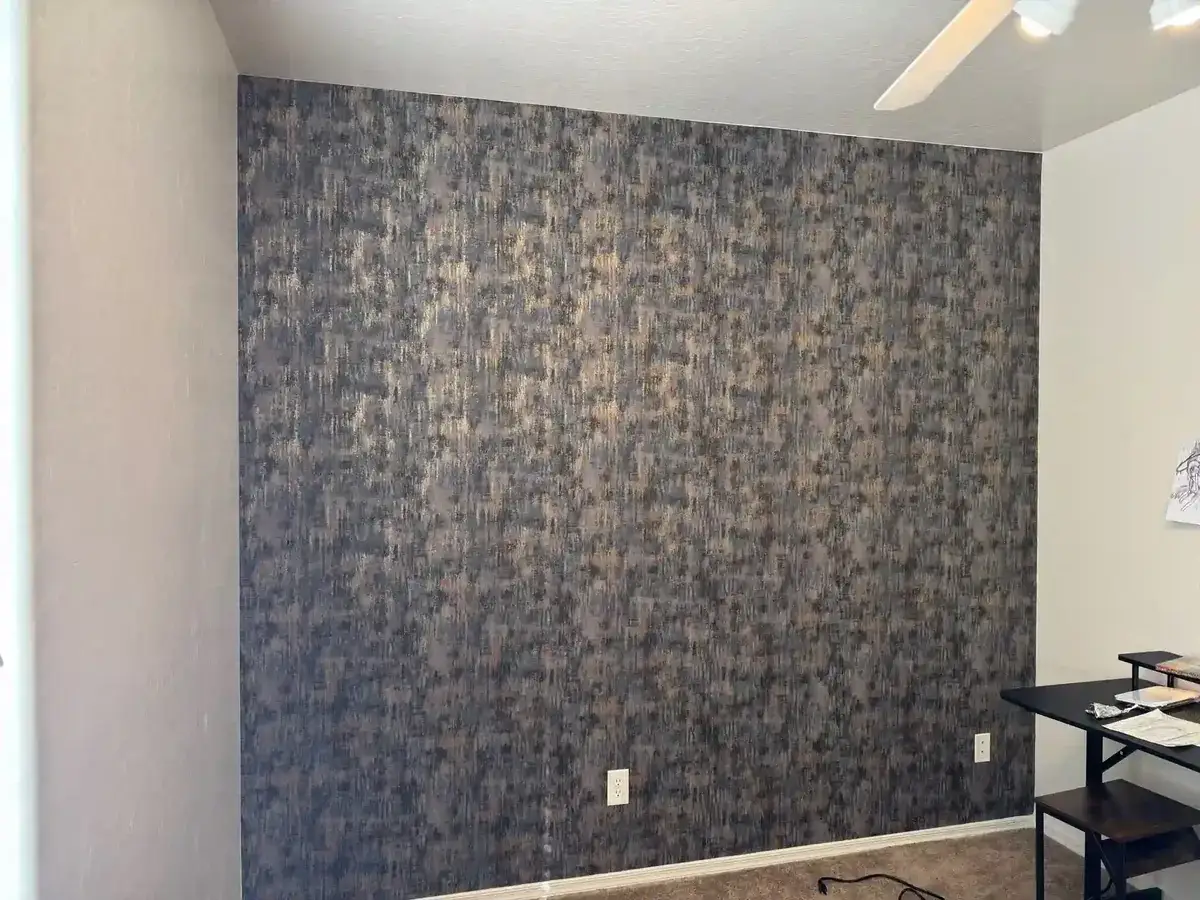 Wallpaper installation project in Woodbury