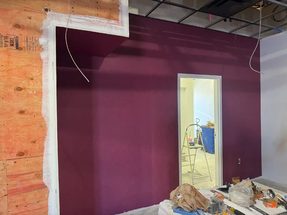 Wallpaper installation project in Eagan