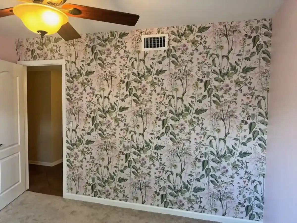 Wallpaper installation project in Eden Prairie